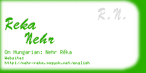 reka nehr business card